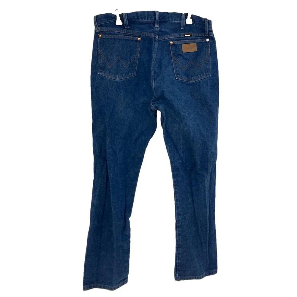 Men's Wrangler Cowboy Cut Jeans Original Fit Medium Wash Blue Size 38x34
